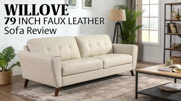 WILLOVE 79 Inch Faux Leather Sofa Review: Step-by-Step Guide