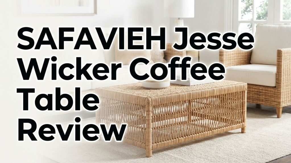 SAFAVIEH Jesse Wicker Coffee Table