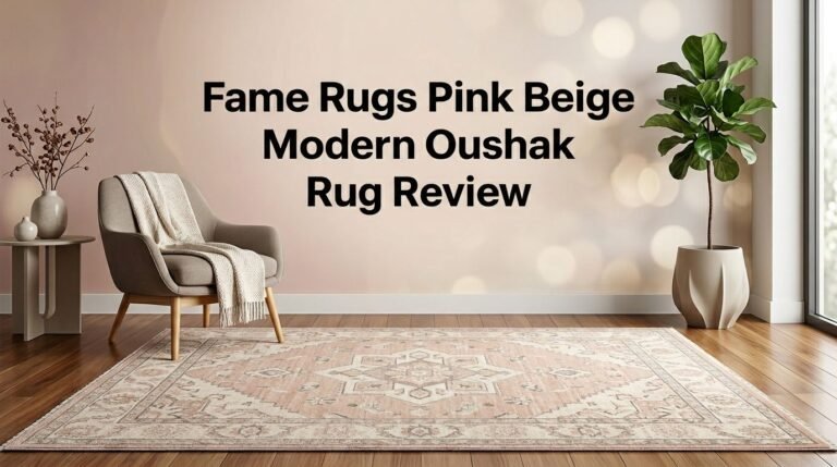 Fame Rugs Pink Beige Modern Oushak Rug Review 2026