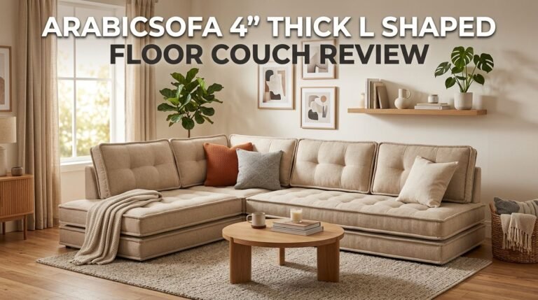 Arabicsofa 4″ Thick L Shaped Floor Couch Review 2026: Buy or Pass?