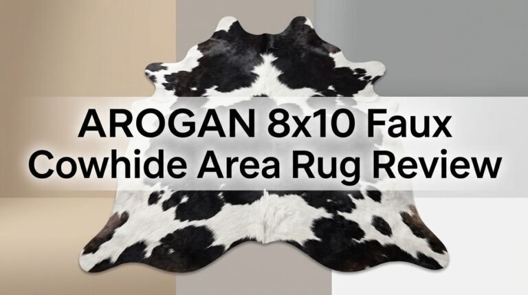 AROGAN 8×10 Faux Cowhide Area Rug Review 2026