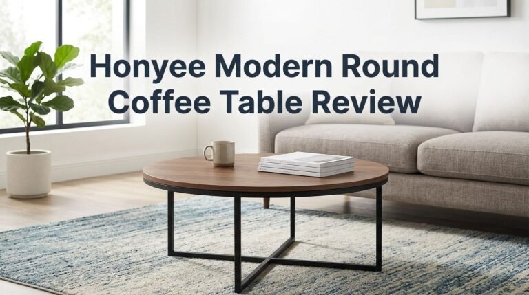 Honyee Modern Round Coffee Table Review 2026: Worth It?