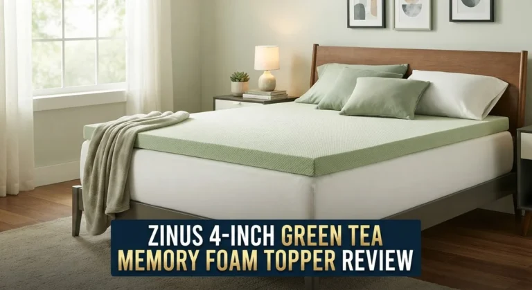 Zinus 4-Inch Green Tea Memory Foam Topper Review 2026